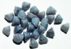 25 8x10mm Alabaster Light Blue Shell Beads